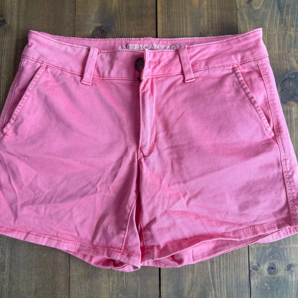 American Eagle Outfitters Pink Denim Shorts